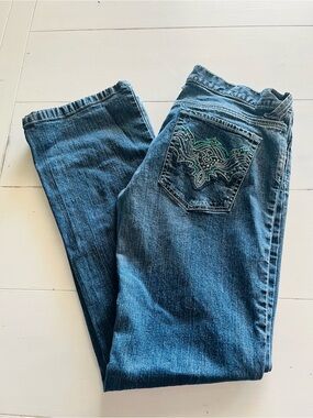 Vintage Metro 7 Women’s Mid Rise Embellished 10 Y2K Streetwear Artsy Unique